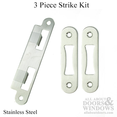 GU Set of Strike Plates for 1-3/4 thick door, 45 mm - GU Set of Strike Plates for 1-3/4 thick door, 45 mm