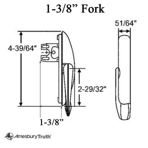 Multi-point sash lock,1-3/8 Fork, Non-Handed, Maxim - Choose Color - Multi-point sash lock,1-3/8 Fork, Non-Handed, Maxim - Choose Color