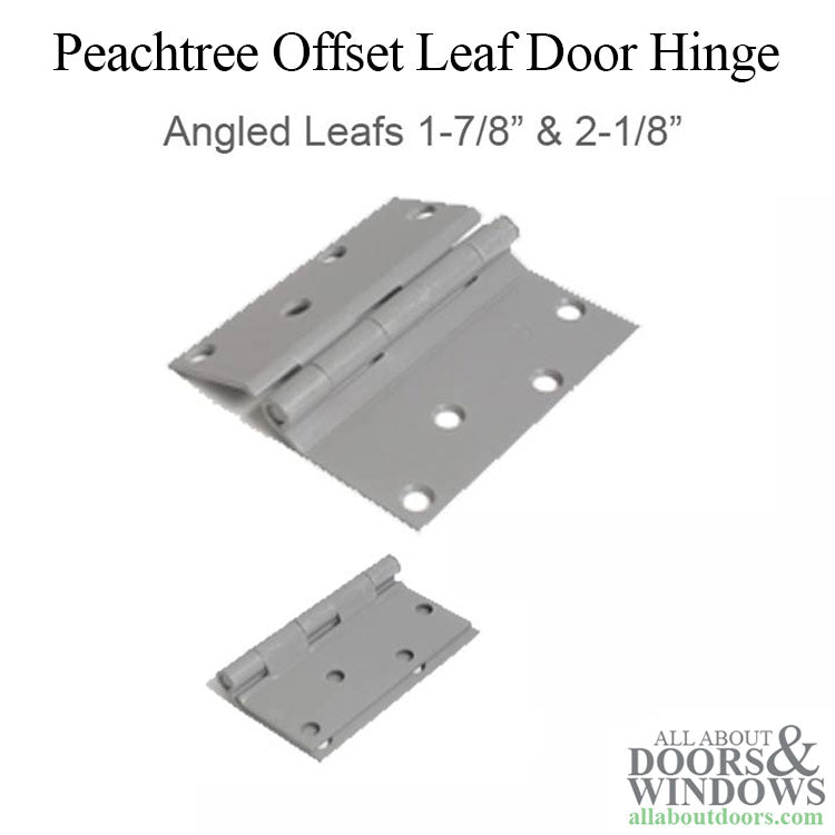 Peachtree Door Hinge 4 x 4 Offset Leaf  Plain Bearing Outswing Door - Peachtree Door Hinge 4 x 4 Offset Leaf  Plain Bearing Outswing Door