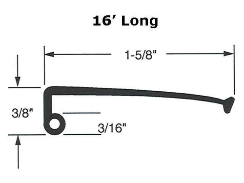 Weatherstrip - Metal Door - 16 Foot - Weatherstrip - Metal Door - 16 Foot