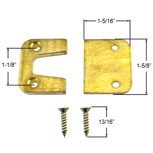 Fuhr Release Strike Plate Backer and screws Auto Roller Version - Fuhr Release Strike Plate Backer and screws Auto Roller Version