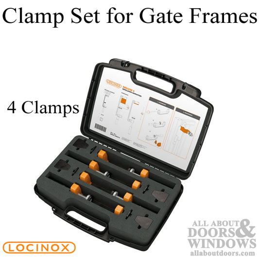 Locinox Clamp Set for Gate Frames - 4 Clamps