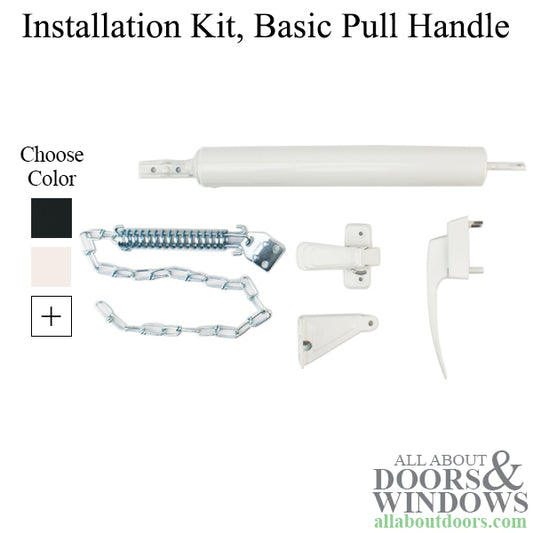 Storm Door Installation Kit, Basic Pull Handle - Choose Color