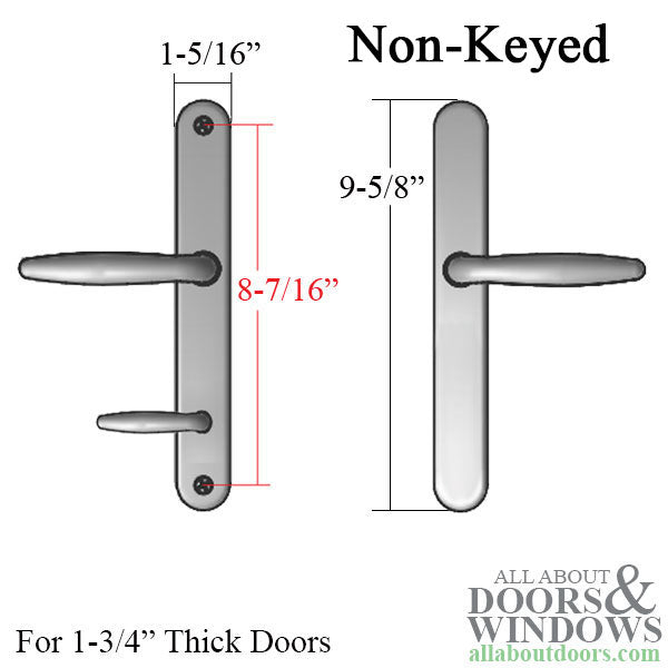 800A Series ADA Compliant Handle, Non-Keyed Active - 800A Series ADA Compliant Handle, Non-Keyed Active