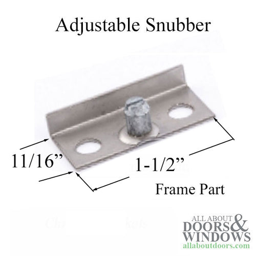 Adjustable Snubber, Casement Window, Frame part, Steel - Adjustable Snubber, Casement Window, Frame part, Steel