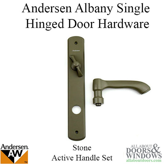 Andersen Door Handle Albany Active Single Hinged Door Hardware Stone