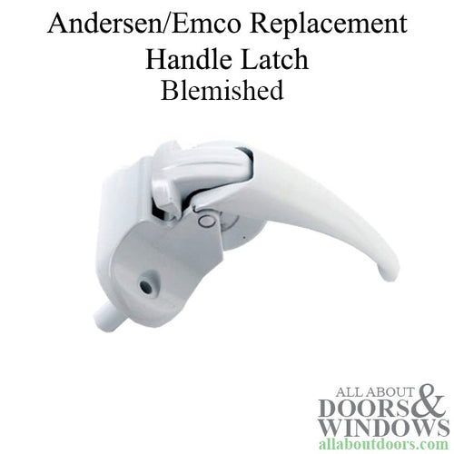 Inside handle latch, Andersen / Emco storm door - White - Blemished - Inside handle latch, Andersen / Emco storm door - White - Blemished