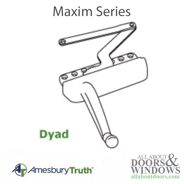 Truth Maxim 50.50 Dyad Operator, split arm, Sill Mount Left Hand - Truth Maxim 50.50 Dyad Operator, split arm, Sill Mount Left Hand