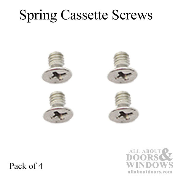 Screws for Spring Box Cassette, Mariani Hardware, 4 pack - Screws for Spring Box Cassette, Mariani Hardware, 4 pack