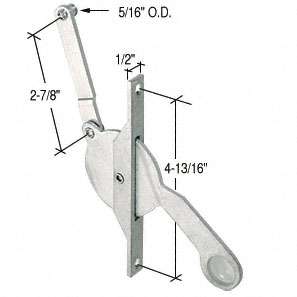 Jalousie/ Louver Window Operator, Lever, Universal, 4-13/16 inch - Jalousie/ Louver Window Operator, Lever, Universal, 4-13/16 inch