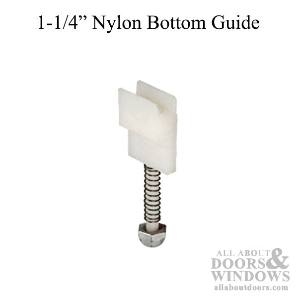 Nylon Bottom Guide with 1-1/4 Inch Screw for Sliding Screen Door - Nylon Bottom Guide with 1-1/4 Inch Screw for Sliding Screen Door