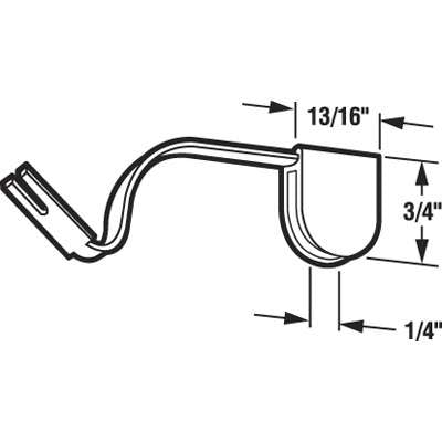 Bottom Mount Spring Tension Guide for Sliding Screen Door - Bottom Mount Spring Tension Guide for Sliding Screen Door