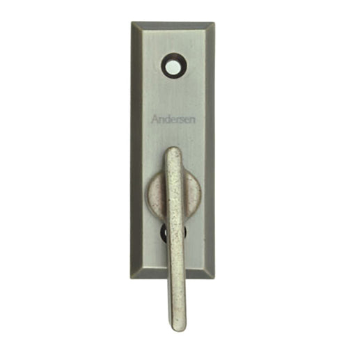 Andersen Frenchwood Gliding Doors - Thumb Latch - Yuma - Inside Lock - Distressed Nickel - Andersen Frenchwood Gliding Doors - Thumb Latch - Yuma - Inside Lock - Distressed Nickel