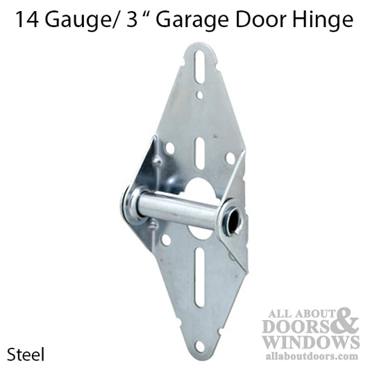 3 Inch Standard No. 1 Hinge for Rollers with 7/16 Inch Stem Diameter for Garage Doors