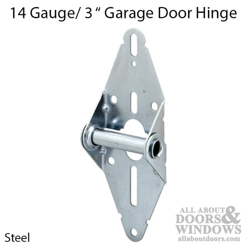3 Inch Standard No. 1 Hinge for Rollers with 7/16 Inch Stem Diameter for Garage Doors - 3 Inch Standard No. 1 Hinge for Rollers with 7/16 Inch Stem Diameter for Garage Doors