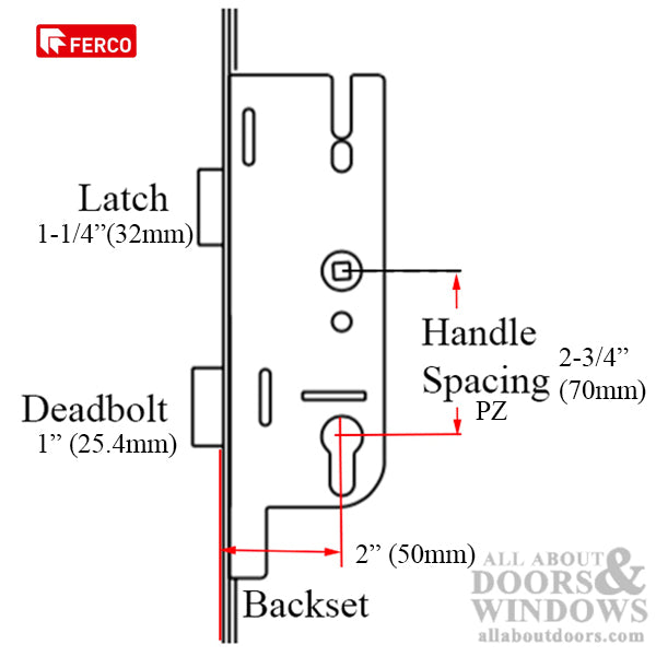 G-U/Ferco Cremona Europa Tripact 50/70 S2 Multipoint Lock - G-U/Ferco Cremona Europa Tripact 50/70 S2 Multipoint Lock
