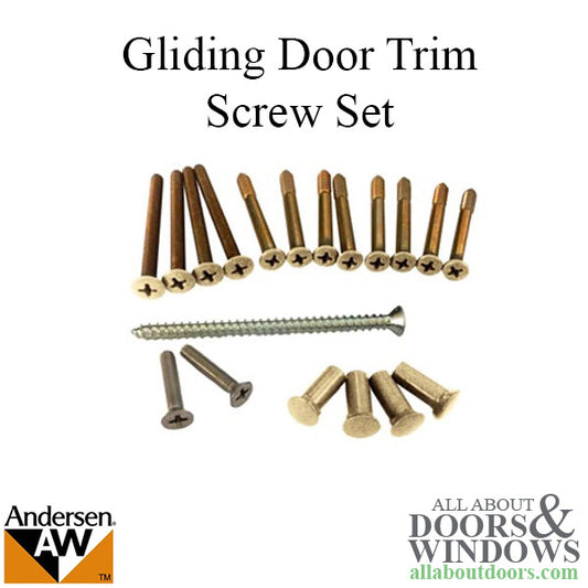 Screw Package, Gold Dust ( Albany) for Gliding Door Trim Set