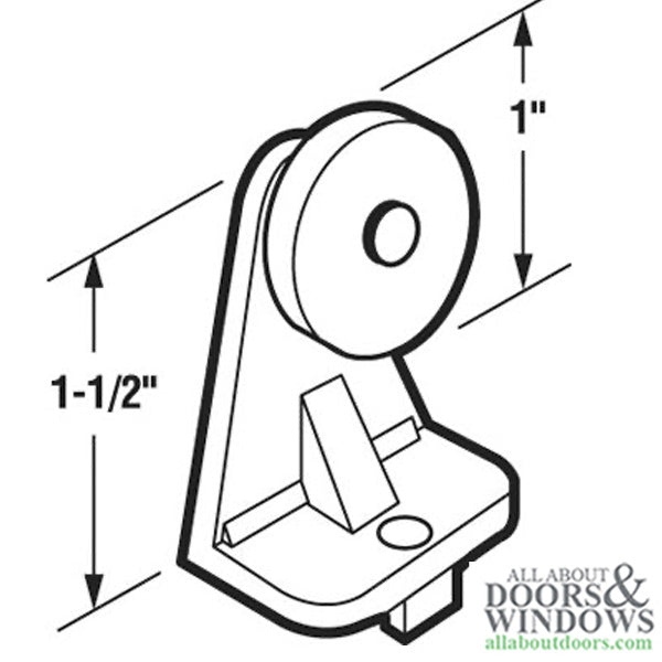 Folding Shower Door Roller Assembly - 2 Pack - Folding Shower Door Roller Assembly - 2 Pack