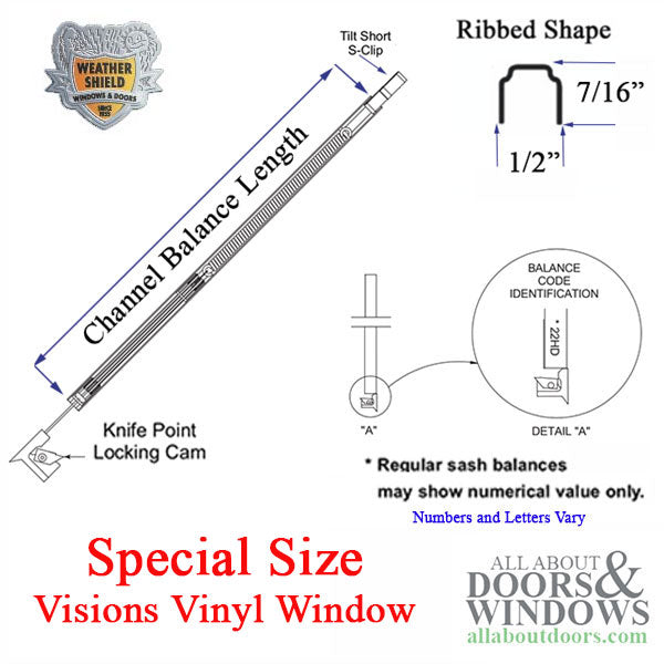 Weather Shield Visions 1000 Vinyl Single Hung Window 7/16