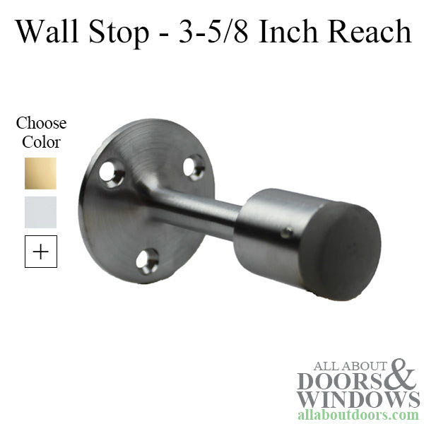 Wall Stop - 3-5/8 Inch Reach - Wall Stop - 3-5/8 Inch Reach