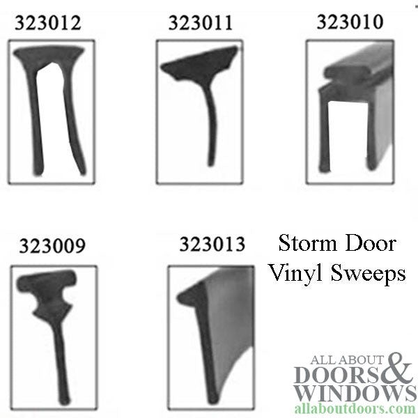 Larson Double Sweep Expander for Storm Door - Black Draft Stopper - Larson Double Sweep Expander for Storm Door - Black Draft Stopper