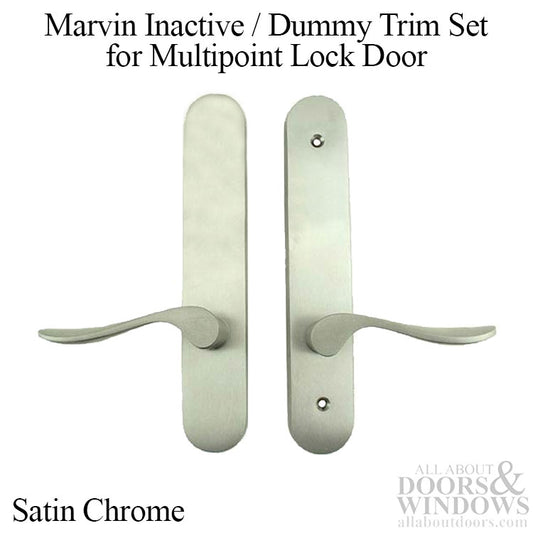 Marvin Inactive / Dummy Trim for Passive door - Satin Chrome