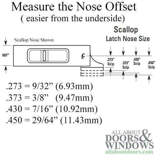 Vinyl Window Tilt Latch with Square Housing - Vinyl Window Tilt Latch with Square Housing