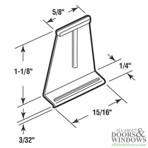 Window Screen Spline Channel Pull Tab - Window Screen Spline Channel Pull Tab