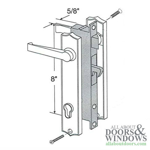 Discontinued Security Door Mortise Lock - Black - Discontinued Security Door Mortise Lock - Black