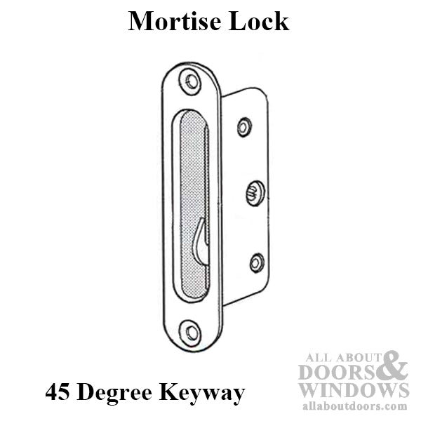 Mortise Lock with Recessed Housing for Sliding Patio Door - Mortise Lock with Recessed Housing for Sliding Patio Door