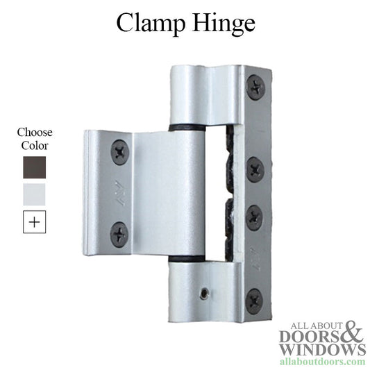 Clamp Hinge 3 Wing Pre-assembled Nylon Bushing