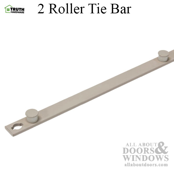 Truth Hardware 2 Roller Tie Bar Assembly for Interlock Roller 10-7/8 - Truth Hardware 2 Roller Tie Bar Assembly for Interlock Roller 10-7/8