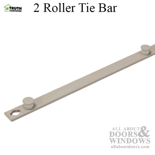 Truth Hardware 2 Roller Tie Bar Assembly for Interlock Roller 10-7/8 - Truth Hardware 2 Roller Tie Bar Assembly for Interlock Roller 10-7/8