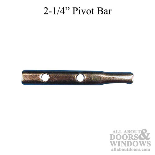 Pivot Bar, 2-1/4", 2 hole tapered end,  Rollyson vinyl tilt window, Stamped Steel