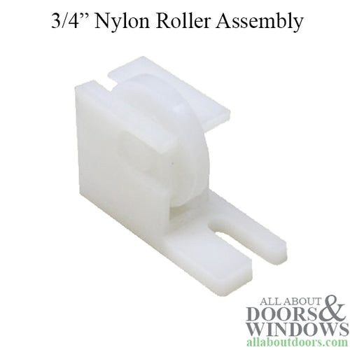 Sliding Door Nylon Roller with 0.75 Inch Nylon Wheel Diameter - Sliding Door Nylon Roller with 0.75 Inch Nylon Wheel Diameter