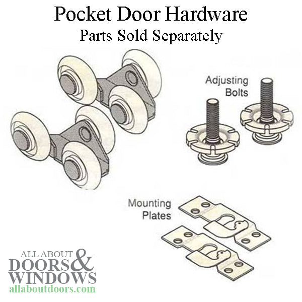 DISCONTINUED - Hanger, 3 nylon wheels, 1-1/8