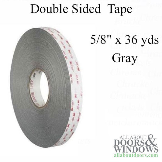 3M VHB double sided window tape for Simulated Divided Lites (SDL), 5/8" x 36 yds - Gray