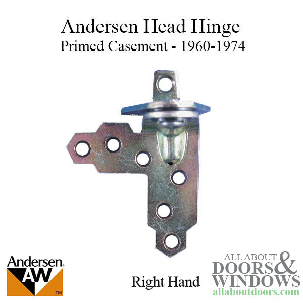 Andersen Window - Primed Casement Head Hinge,  Head - Right - Andersen Window - Primed Casement Head Hinge,  Head - Right