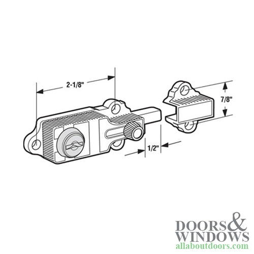 Dead Bolt Lock for Sliding Patio Doors - Dead Bolt Lock for Sliding Patio Doors