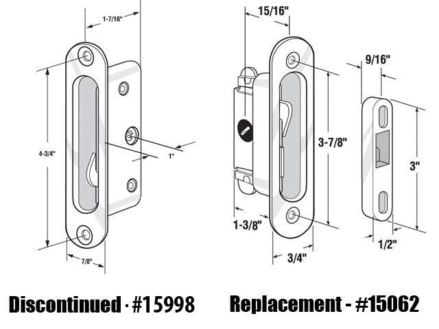 Mortise Lock with Recessed Housing for Sliding Patio Door - Mortise Lock with Recessed Housing for Sliding Patio Door