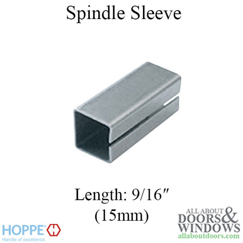 HOPPE 8mm to 9mm Spindle Sleeve Adapter, 15mm Long - HOPPE 8mm to 9mm Spindle Sleeve Adapter, 15mm Long