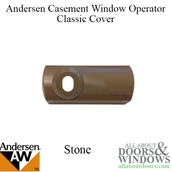 Andersen Enhanced Casement Window - Operator Cover - Classic Style - Stone - Andersen Enhanced Casement Window - Operator Cover - Classic Style - Stone