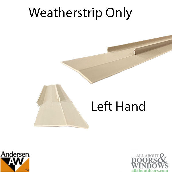 Interlock Weatherstrip, 2 Panel, Operating Panel -Tan - Interlock Weatherstrip, 2 Panel, Operating Panel -Tan