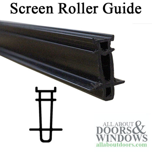 Marvin New Style V2932 Screen roller guide, Black, Choose Length