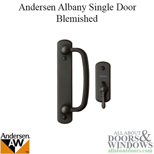 Andersen Frenchwood Gliding Door Trim Hardware, Albany, 2 Panel Interior and Exterior - Blemished