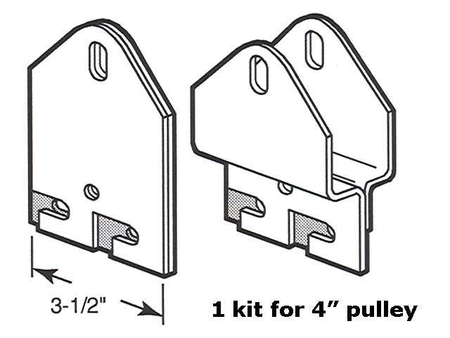 Hook Plate - Dual Spring - 4 inch Pulley - Hook Plate - Dual Spring - 4 inch Pulley