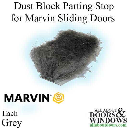 Dust block, Part Stop for Marvin Sliding Doors - Grey