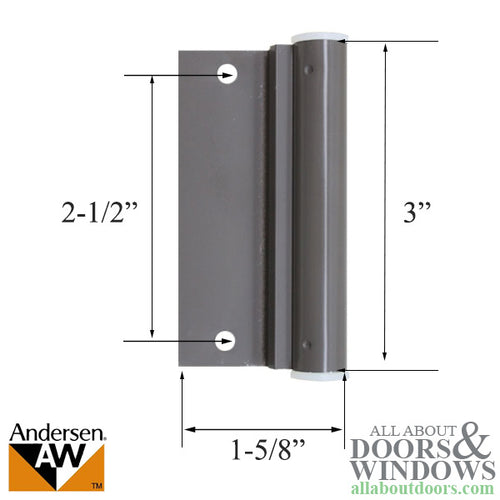 Lower Screen Door Hinge Leaf - Terratone - Lower Screen Door Hinge Leaf - Terratone