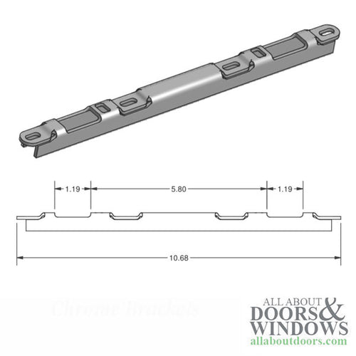Sliding Patio Door Keeper Narrow Raised Dual Point Lock - Sliding Patio Door Keeper Narrow Raised Dual Point Lock