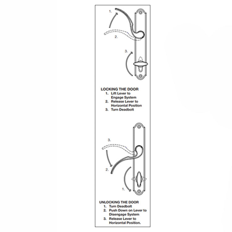 HLS9000 SWD Multipoint Operational Sticker, Left Hand, English, 3.5